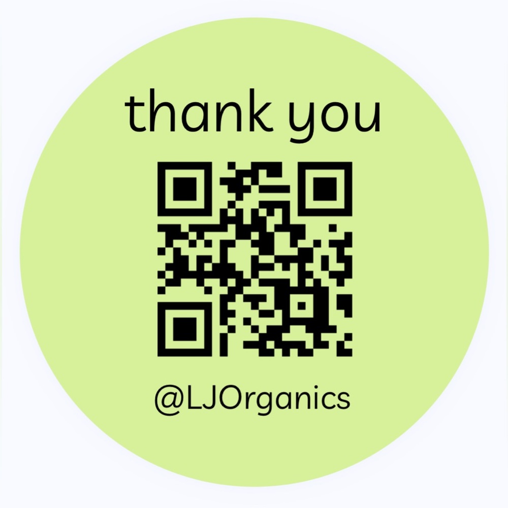 30 CUSTOM STICKERS - 2” ROUND - THANK YOU - W/ YOUR QR CODE & CLOSET NAME